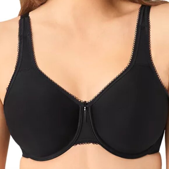WACOAL 855192 BASIC BEAUTY Spacer T-shirt Bra 42H NEW $58 Black - Picture 1 of 1